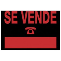 CARTEL "SE VENDE" 700X500 MM PVC NEGRO ARCHIVO 2000 6160 NE (Espera 4 dias) en Huesoi